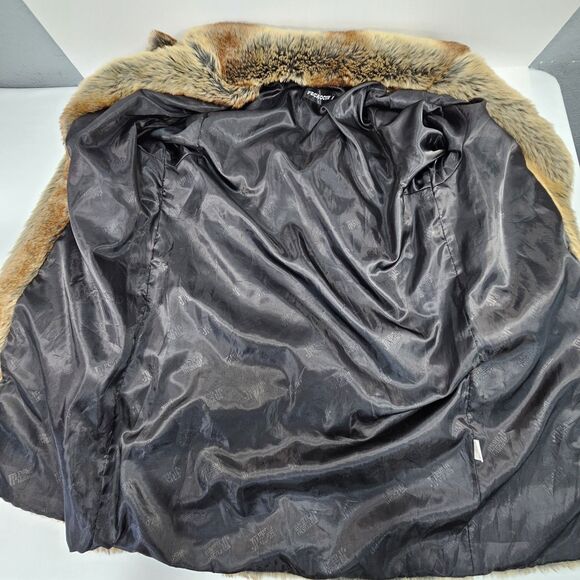 PECAOCUN Faux Fur Coat Brown Tan Plush Long Jacket 3XL Fits Like Women’s XL - Picture 6 of 12